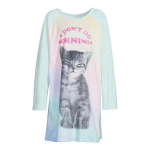 New Wonder Nation Cat Girls Nightshirt Nightgown Long sleeve many sizes - Picture 1 of 7