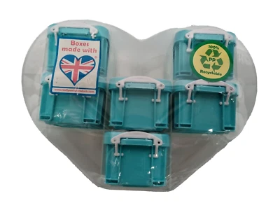 Really Useful Small Heart 0.14 Litre Organiser In 4 X Colours - Image 1 of 4