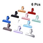 6 Pcs Stainless Steel Clips Air Tight Chip Bag Food Storage Metal