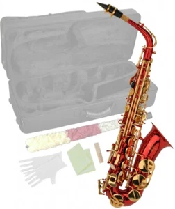 ALT SAXOPHON SAX ALTSAXOPHON SAXOFON ROT KOFFER MUNDSTÜCK BLÄTTCHEN REED SET - Bild 1 von 4