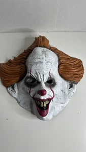 Pennywise It Movie Scary Clown Adult Mens 3/4 Mask for Halloween Costume Latex - Picture 1 of 8