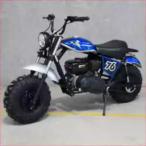 Helmetkarts - MB200R Hurricane 200cc Mini Bike Motorcycle Dirt Adults Kids Blue - Picture 1 of 24