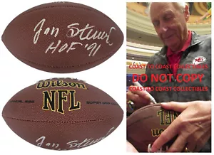 Jan Stenerud firmato Football Proof COA autografato Kansas City Chiefs Packers - Foto 1 di 4
