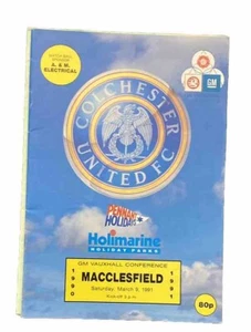 COLCHESTER UNITED V MACCLESFIELD TOWN - VAUXHALL KONFERENZ - 9.3.1991 - Bild 1 von 1