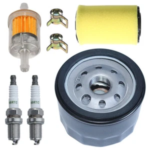 Air Oil Filter Spark Plug Kit Fit for Husqvarna YTA18542 YTH2348 Lawn Mower - Picture 1 of 6