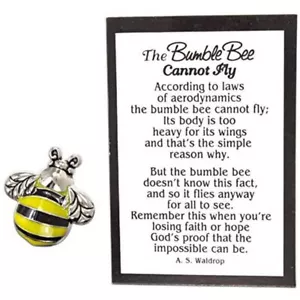Bumblebee Cannot Fly Charm - Picture 1 of 2