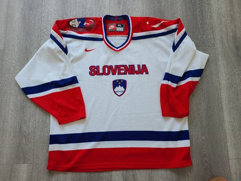 Nike authentic Slovenia Slovene hockey jersey XL Rare Vintage 90s ORIGINAL Cover