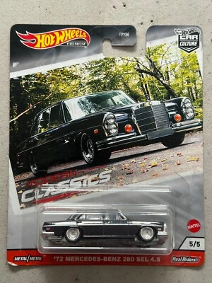 2020 Hot Wheels Premium Modern Classics 72 MERCEDES BENZ 280 SEL 4.5 Car Culture - Image 1 of 3