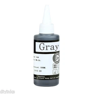 INCHIOSTRO di ricarica GRIGIO non OEM per HP 72 T610 T1100 grigio CISS - Foto 1 di 1
