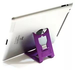 Apple iPad Computer Tablet Holder PURPLE iClip Folding Travel Desk Stand - Picture 1 of 6