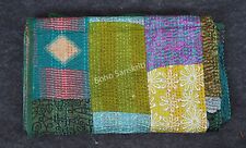 Indian handmade vintage patchwork kantha quilt