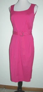 NWT LAFAYETTE 148 Rose Pink Belted Sheath Dress "Summer Boss Lady" 4 Easter? - Picture 1 of 6