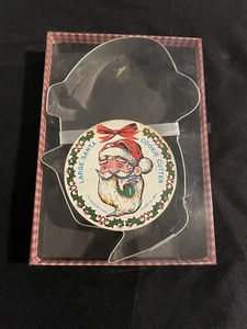 Vintage Fox Run Craftsmen Large Santa Cookie Cutter Original Box - Picture 1 of 13