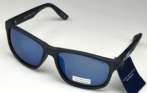 Tommy Hilfiger Men's 58mm Blue Frame Mirror Lens Designer Sunglasses NEW - Picture 1 of 3