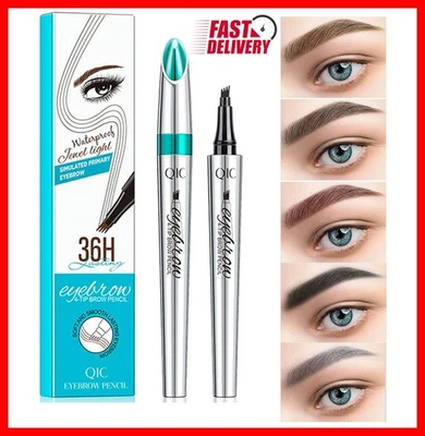 Microblading Tattoo Eyebrow Ink Pen Long Lasting Eye Brow Pencil 3D Fork Makeup - Image 1 of 4