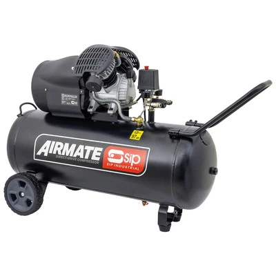 SIP Airmate Air Compressor V-Twin Direct Drive 230V 100L 3hp 10 Bar 14CFM 97dB - Image 1 of 4