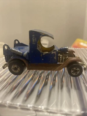 Camión de volteo Hot Wheels A Truckin' Ford Modelo A 1977 azul con BW, falta plataforma A13 Foto 1 de 4