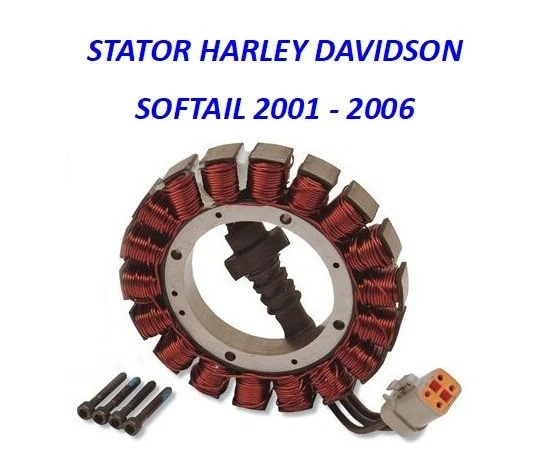 STATOR HARLEY 38 AMP SOFTAIL FXST FXSTC FXSTD DEUCE FXSTS SPRINGER 2001-2006 Foto 1 de 1