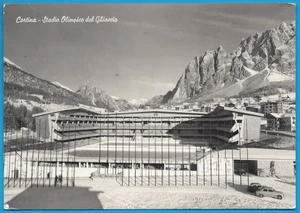 Belluno Cortina Stadio Olimpico dl Ghiaccio FG cartolina vintage postcard MA2401 - Picture 1 of 2