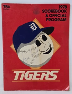 Lance Parrish AUTOGRAPHED 1978 Score Book Rookie Year Signed - Picture 1 of 7