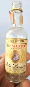 Presidente Brandy Pedro Domecq 1/10th empty glass bottle Pedro got loose - Picture 1 of 3