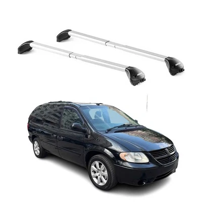 For Dodge Grand Caravan 2001-2007 Roof Rack Cross Bars Silver Carrier 2 Pcs - Изображение 1 из 4
