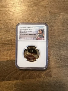 2011 S SACAGAWEA DOLLAR WAMPANOAG TREATY NGC PF 69 ULTRA CAMEO - Picture 1 of 7
