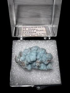 Gemmy Hemimorphite, 79 Mine, Bonner District, Arizona.  - Picture 1 of 2