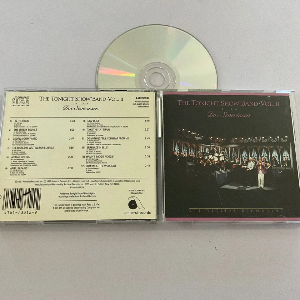 The Tonight Show Band Vol. II with Doc Severinsen CD 1987 Jazz Amherst Foto 1 de 3