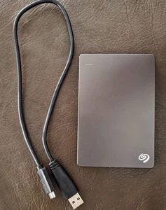Seagate SRD00F1 Backup Plus Slim USB 3.0 2TB External Hard Drive - Black Tested. - Picture 1 of 4