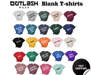 Outlash Wear Unisex Blank T Shirts Wholesale Tees For Customization Basic Crew T - Picture 1 of 2