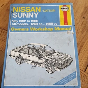Haynes Nissan Sunny Car Manual 895 Used - Picture 1 of 2