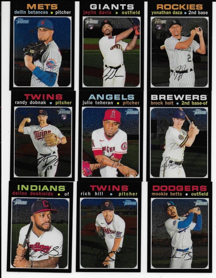 2020 Topps Heritage High Numbers Chrome Base #/999 Pick One - Image 1 of 1