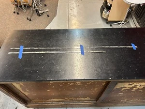 Tamburo basso Ludwig anni 60 intarsiato nero ostrica perla - Foto 1 di 6