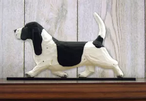 Basset Hound Schild Plakette Wanddeko schwarz/weiß - Bild 1 von 1