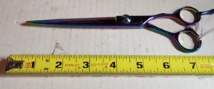 Master Grooming Tools 5200 Series Rainbow  7.5  Straight Shears - Picture 1 of 3