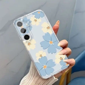 Cases For Samsung Galaxy A56 A55 A54 A36 A35 5G ShockProof Silicon Flower Case - Picture 1 of 42