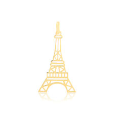 Eiffel Tower Paris Pendant 14k Solid Yellow Gold |Pendant for Necklace for Girls