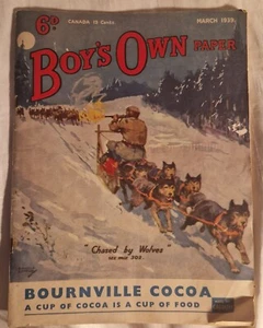 March 1939 Boys Own Paper Magazine Stories Articles Adverts - Picture 1 of 10