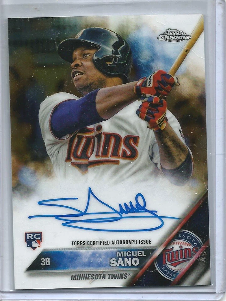 Miguel Sano 2016 Topps Chrome Autograph Rookie - Image 1 of 1