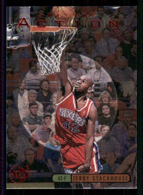 1997-98 UD3 Awesome Action #A3 Jerry Stackhouse - Image 1 of 2
