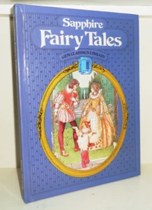 1976 Sapphire Fairy Tales Gem Classics Library Oversized Hardcover Book - Picture 1 of 6