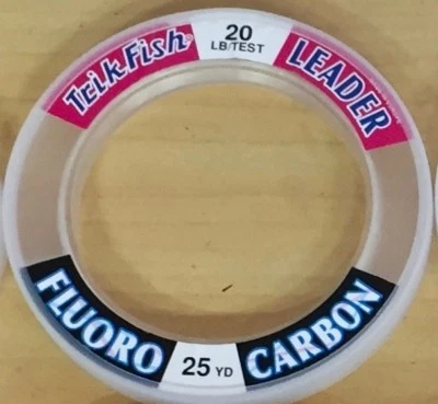 Líder de línea de pesca de fluorocarbono Trik Fish 25 yardas ~ ~ Tú eliges la prueba Foto 1 de 4