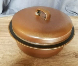 Mid-Century Arabia Finland Ruska Pattern Brown 2.25 QT Casserole w/Lid  - Picture 1 of 7