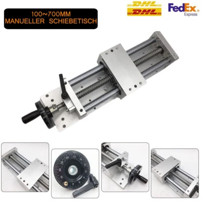 TOAUTO XYZ Axis Manueller Schiebetisch Cross Slide CNC Linear SFU1605 Kugelgewindetrieb