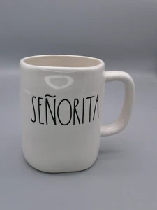 Large SENORITA Miss Coffee Mug Cup Black Cream Rae Dunn 202 by Magenta 20oz - Picture 1 of 10
