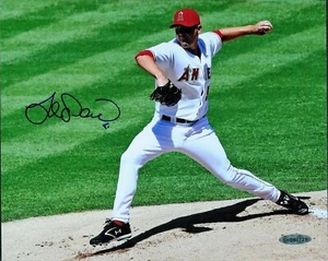 Joe Saunders Anaheim Angels Signed 8x10 Glossy Photo Upper Deck Authenticated - Picture 1 of 1