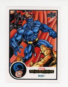 2022 Upper Deck Marvel Beginnings #122 Beast Trading Card WHITE BORDER - Picture 1 of 1