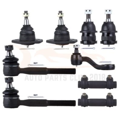 9pcs Ball Joints Tie Rod Ends Pitman Arm Fits 1987-1990 1991 GMC R1500 Suburban - Image 1 of 4