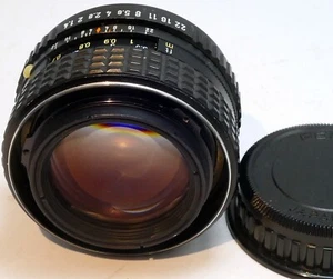 SMC Pentax K Mount 50mm F1.4 Pentax-M  PK   ( missing decal ) - works - Picture 1 of 24